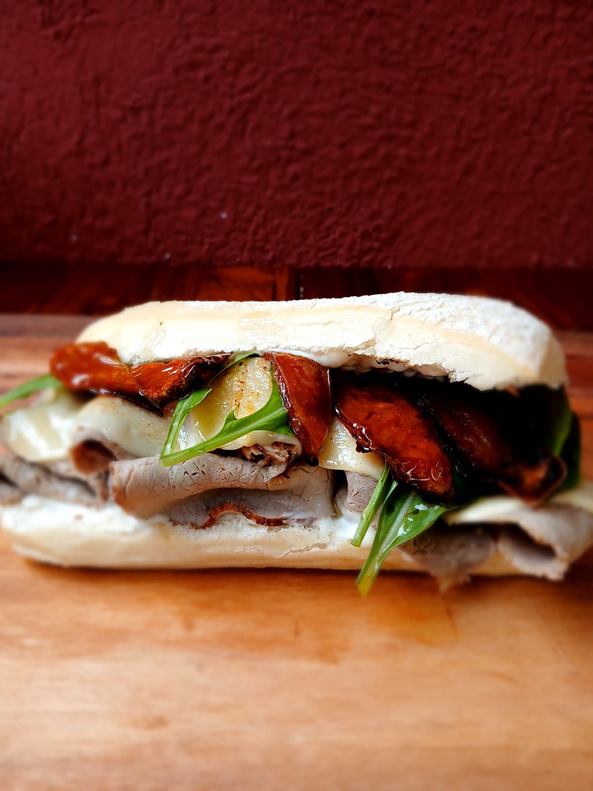 Rosbife Especial de lagarto em ciabatta